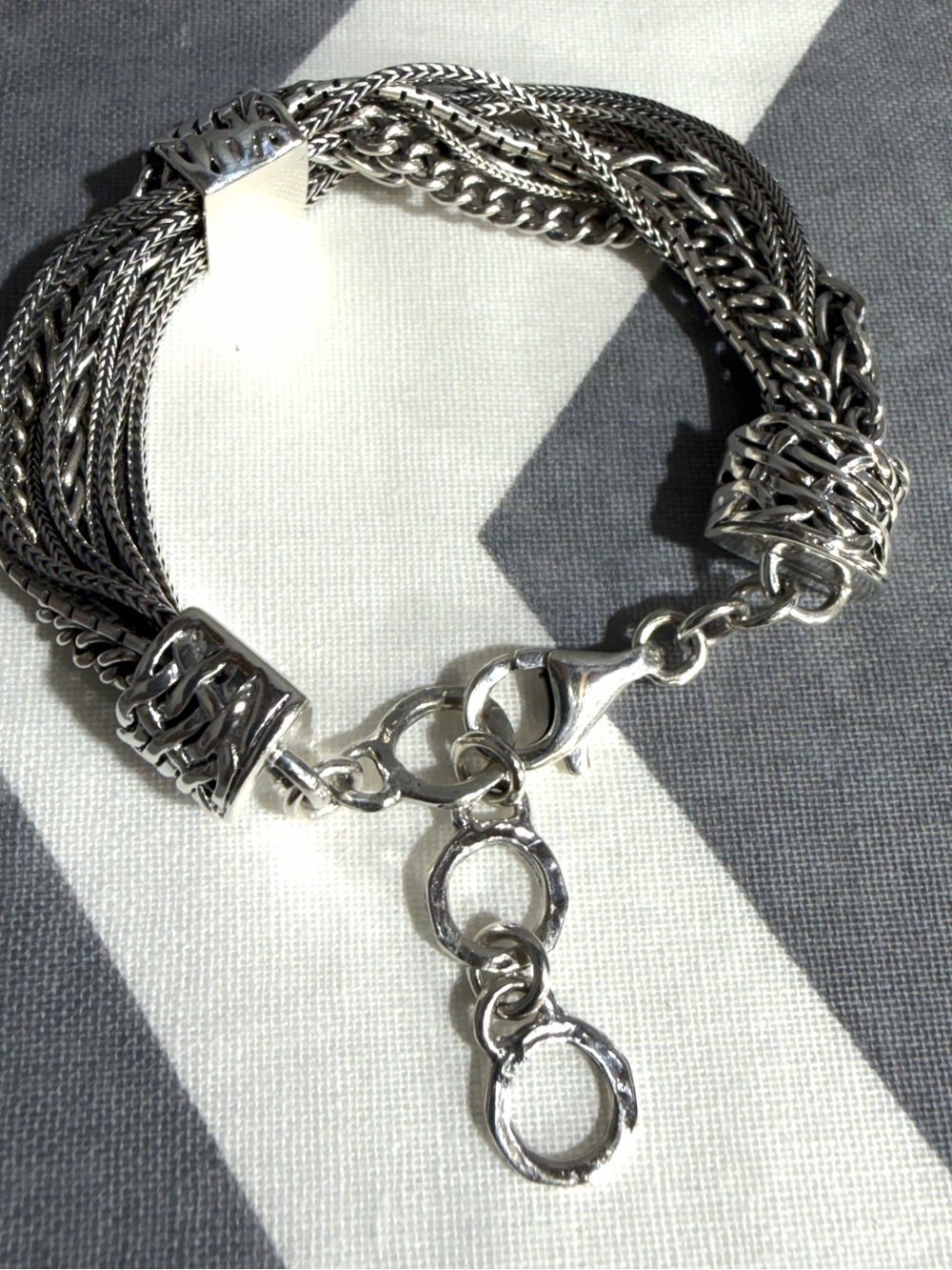Silpada Silver ‘Talk of the Town’ Multi-Strand Bracelet - Picture 8 of 16